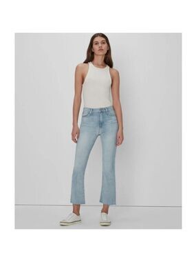 7FAM High Waist Slim Kick Jeans